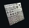 ALEXEN  1/35 WWII German Tank General Use Stenciling Template Model Building Tools 1
