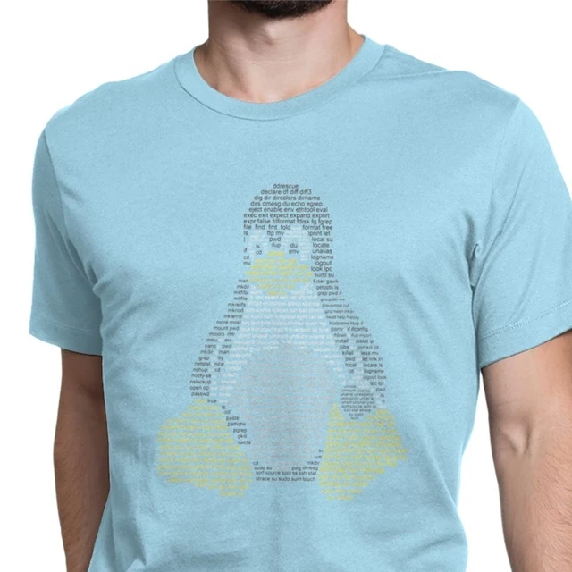 Linux Penguin Bashコマンドtシャツ男性用 素敵なトップス チュックス コンピューター 開発者 Geek Nerd 衣類 Tシャツ Aliexpress