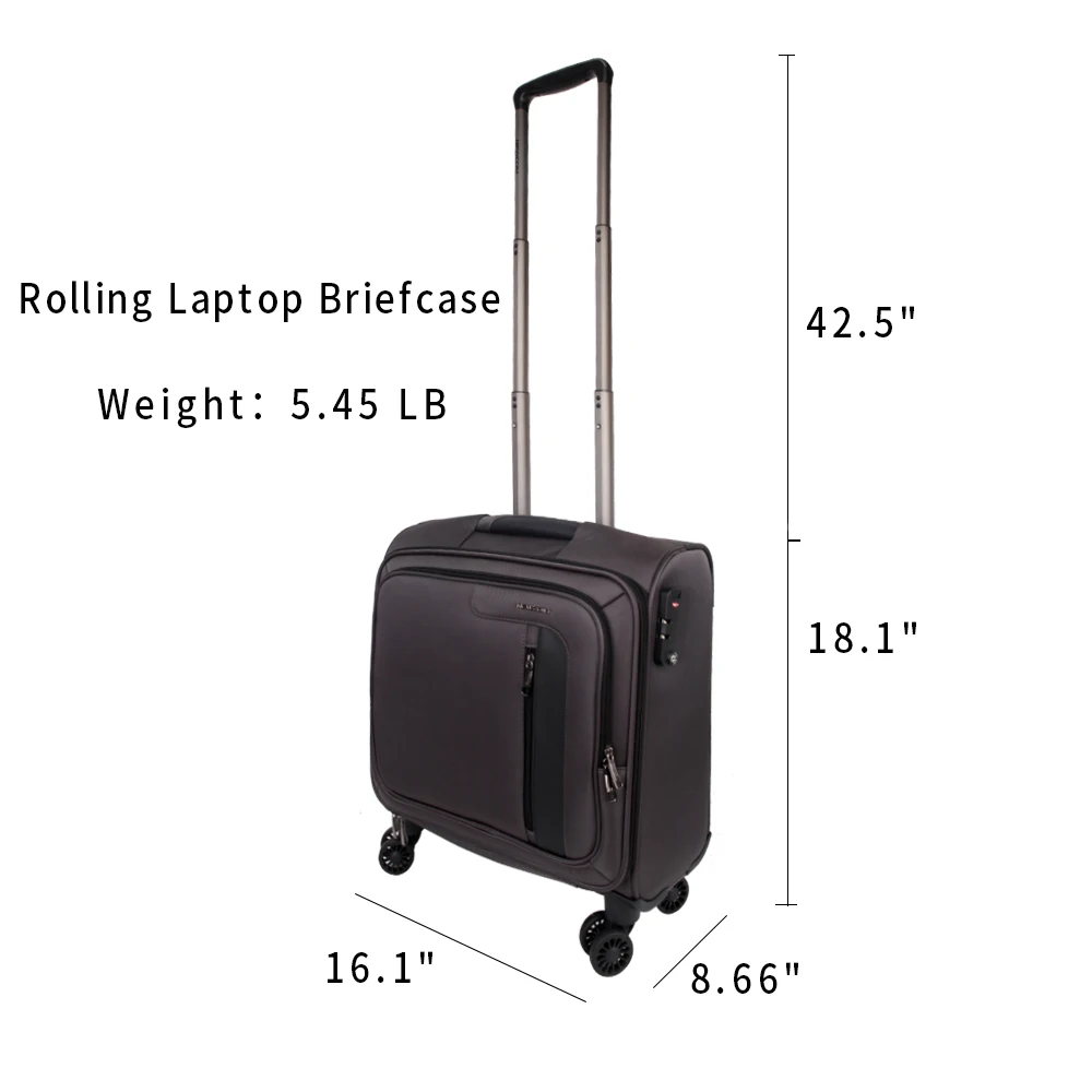 Newcom Rolling Luggage 16 Inch Membawa Polyester Koper Barang Bawaan dengan  Roda Pemintal Built In TSA Lock Cocok 14 inch Laptop N|Carry-ons| -  AliExpress