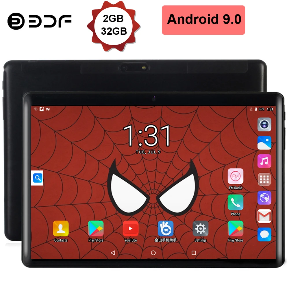 Планшет Pro на Android 10 1 экран 9 0 дюйма 2 Гб + 32 ГБ | Компьютеры и офис