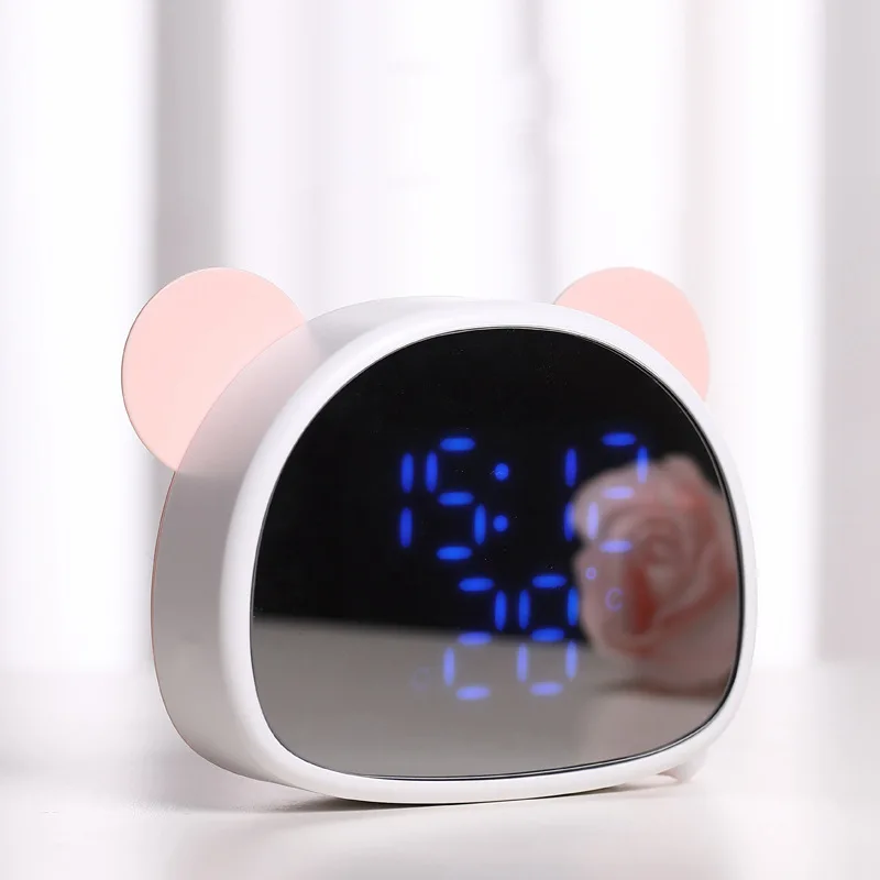 

Mute Alarm Clock Chargeable Creative Young STUDENT'S for Bedside Women's Men's Multi-functional Cute Cartoon Bedroom Exclusive f