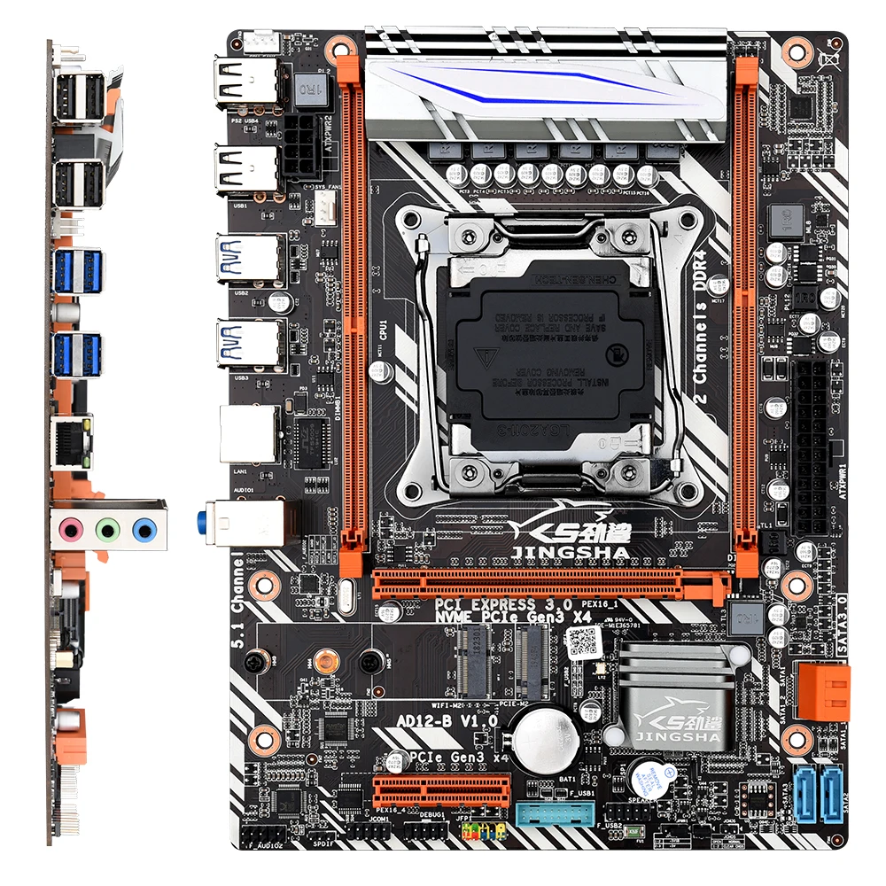 JINGSHA X99 D4 Материнская плата Intel X99 LGA 2011-3 все серии cpu и DDR4 ECC REG SATA3.0 M.2 NVME M.2 ATX