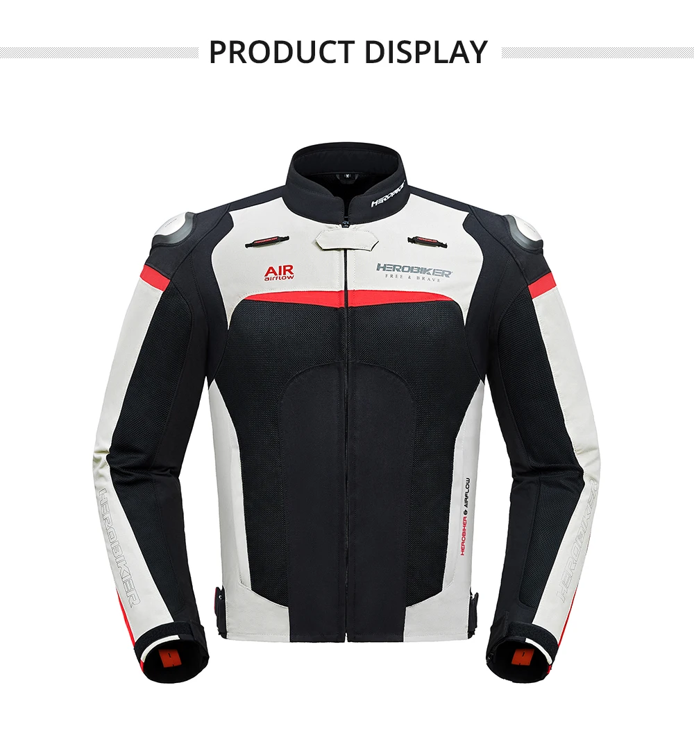 HEROBIKER, новая мотоциклетная куртка, Мужская мотоциклетная куртка для мотокросса, гоночная куртка для езды по бездорожью, мотоциклетная защита для лета
