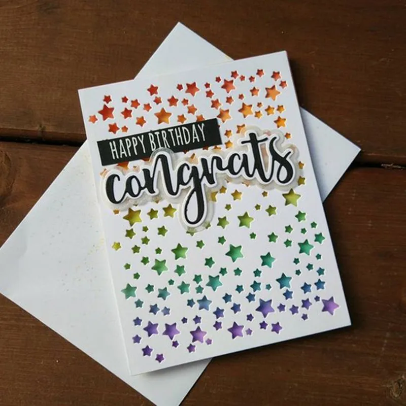 

Star background Metal Cutting Dies Stencils for Scrapbooking DIY Photo Album Embossing Folder Paper Decorative Supplies