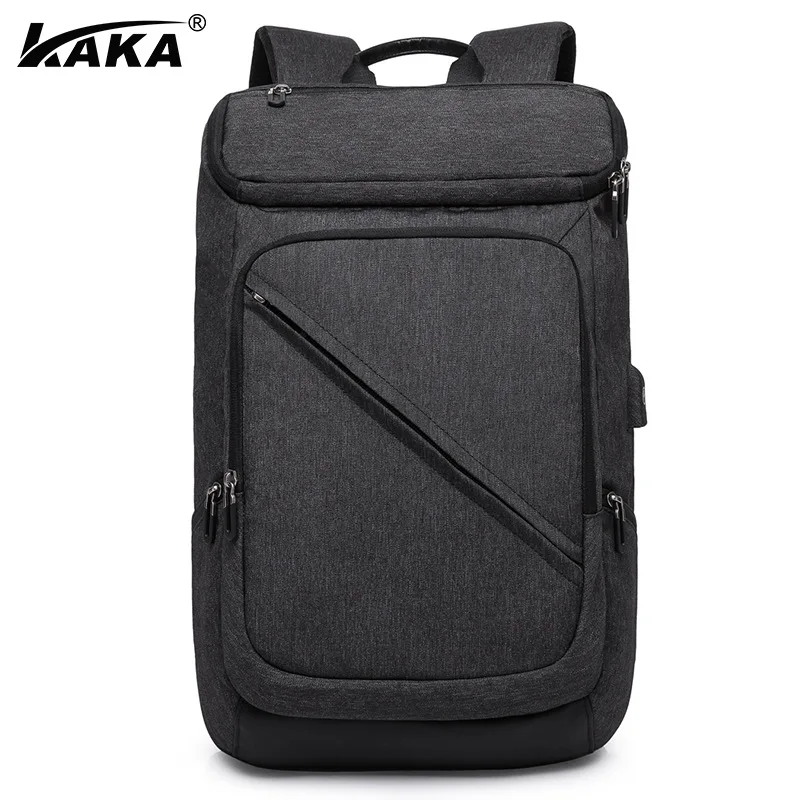 

New Style Multi-functional Casual Computer Bag Men Fashion Backpack Men's Simple College Student Knapsack Belt USB Interface
