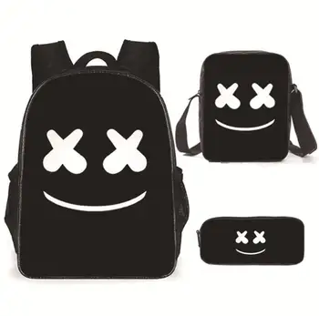 

16 inch New Smiley Face Game Backpack Boy Girl Teenagers Backpack Children Gift Tracel Bag Cute fashion School Bag