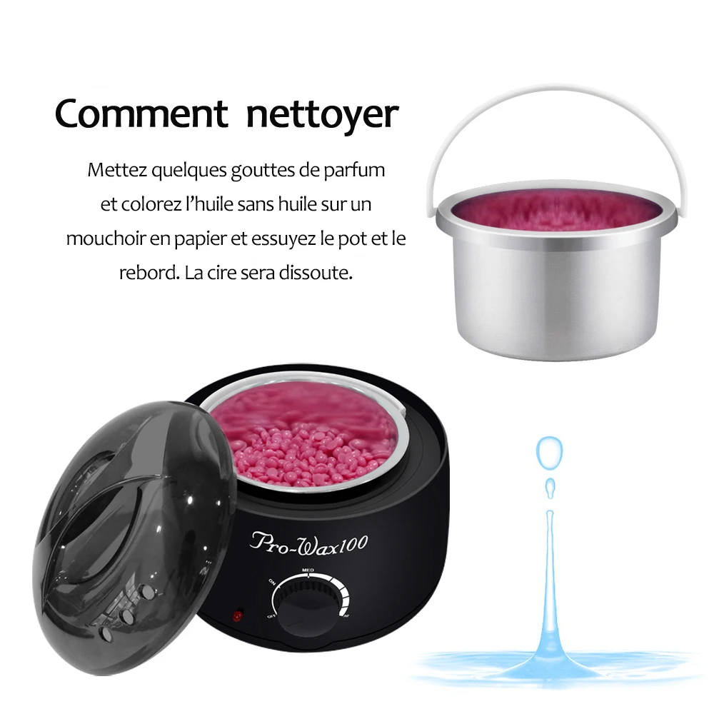 Removal Wax-melt Machine Heater Wax Beans Wood Stickers Hair Removal Sets Waxing Kit calentador cera depilatoria воск
