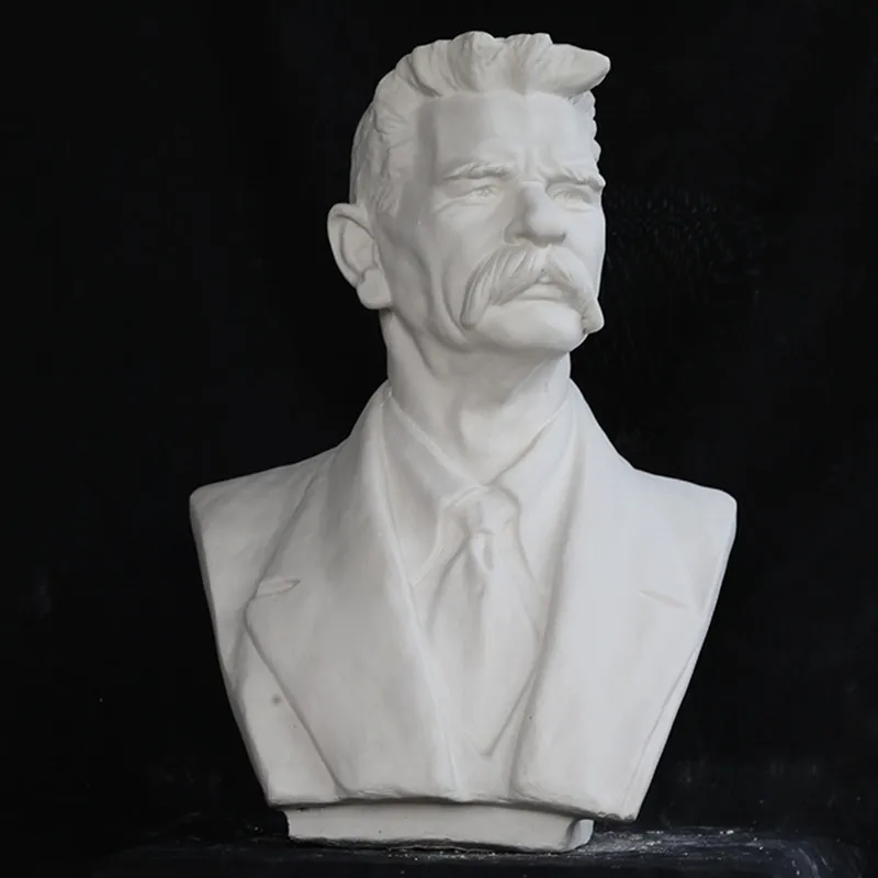 

Greek Mythology Maxim Gorky Bust Gypsum Head Portraits Statue Line Drawing Teaching Aids Bust Art RESIN Ornaments M2802