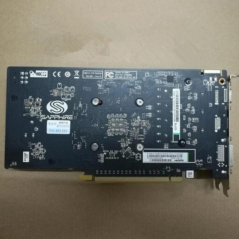 Original SAPPHIRE R7 260X 2GB Graphics Cards GPU AMD Radeon R7260 R7 260 2GB Screen Video Cards Computer Game Map VGA PCI-E X16