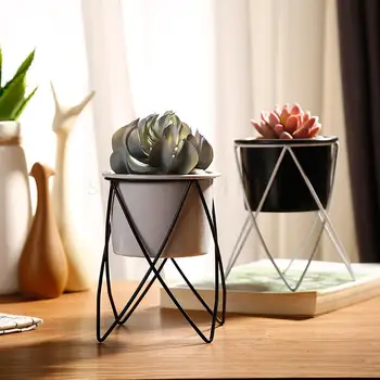 

Showy Contracted Metal Flower Pot In Northern Europe, Wrought Iron, Fleshy Desktop Adornment Balcony Window Promotion Other Plan