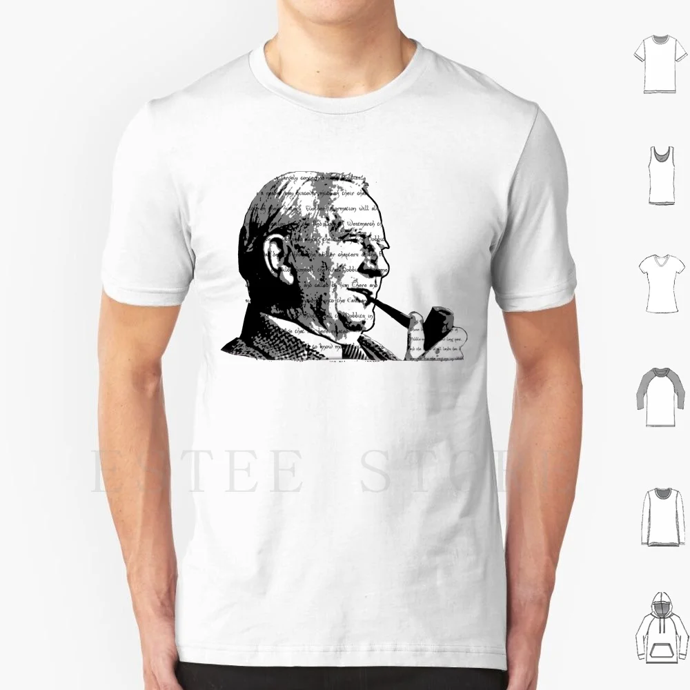 Jrr Tolkien Maglietta Da Fumo Fai Da Te Big Size 100% Cotone Jrr Tolkien Tolkien The Silmarillion Bilbo Baggins Frodo Baggins Gollum