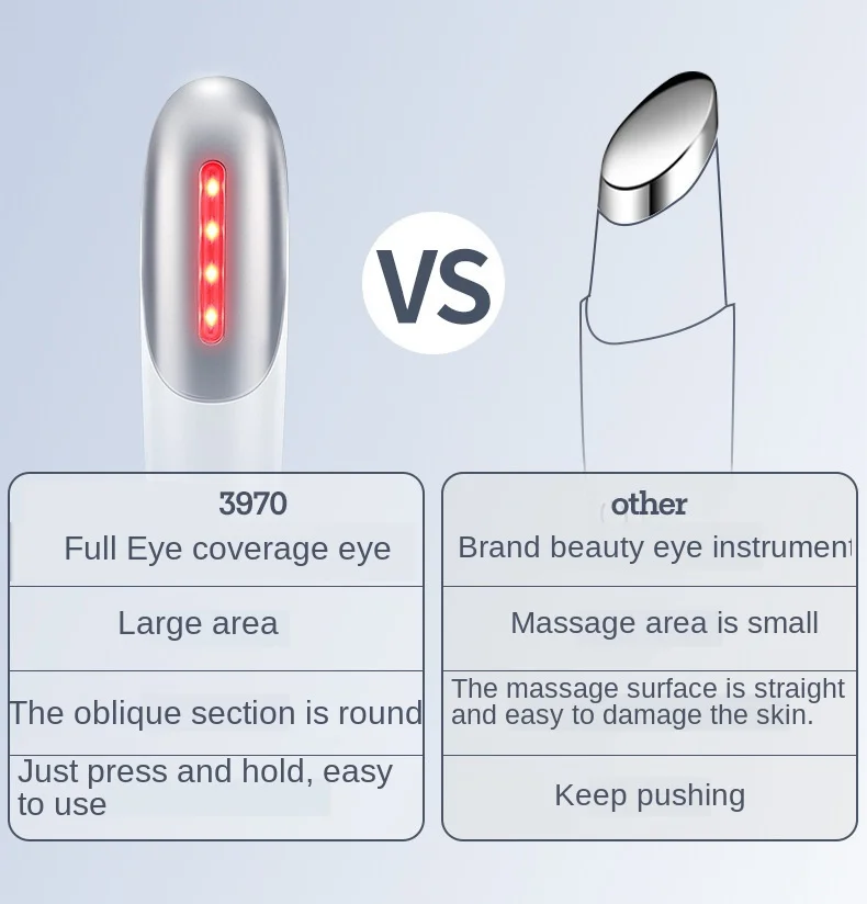 Rejuvenescimento da Pele Distante-infravermelho Aquecimento Olho Massageador Elétrico Rosto Beleza Caneta Vibração Escuro Círculo Rugas Remoção Ferramenta 9 escuro círculo rugas remoção ferramenta
