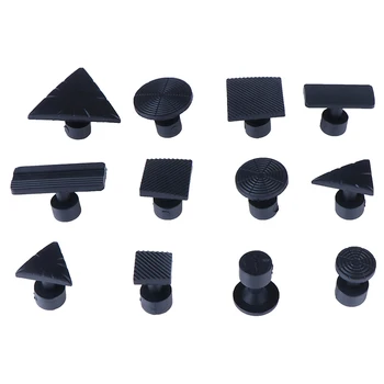 

12pcs/set Car Body DIY Tool Slices Auto Repair Puller Tabs Fungus Suction Cup Suckers Glue Glue Tabs Paintless Dent Repair Tools
