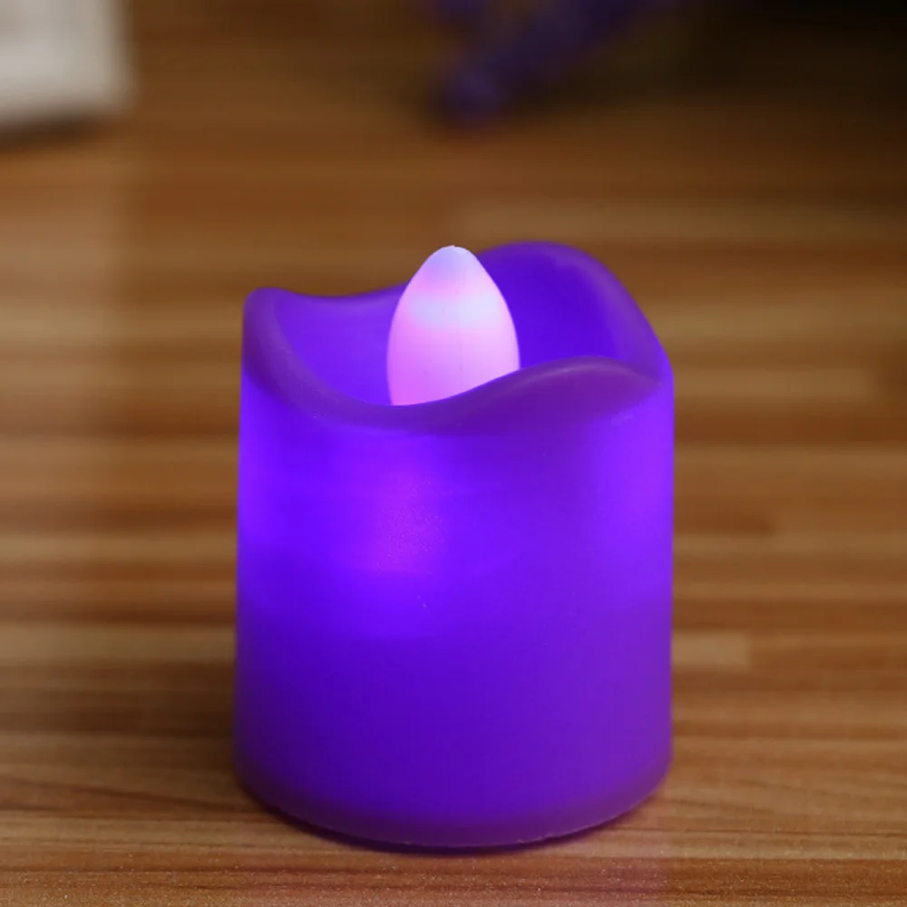 Свеча светильник светодиодная лампа чайный день рождения бездымный Свадебный