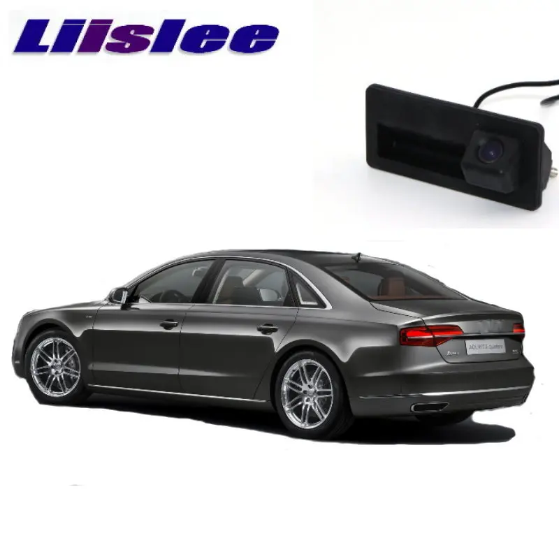 LiisLee Автомобильная HD камера заднего вида для Audi A4 B8 8K Sedan 2008~ ночного видения Водонепроницаемая специальная камера заднего вида