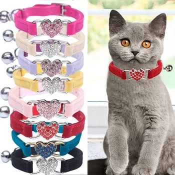 Cat Collar With Bell Collar For Cats Kitten Puppy Leash Collars For Cats Dog Chihuahua Pet.jpg