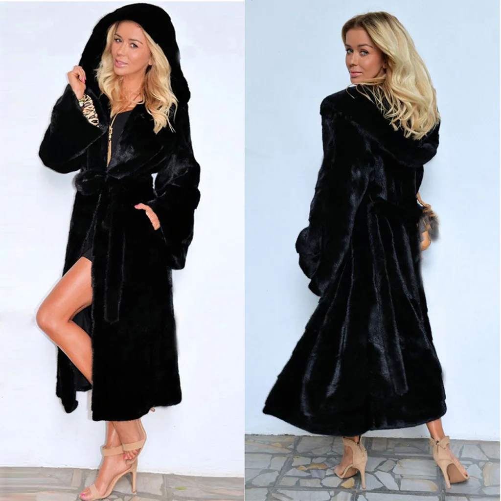 Manteau femme зимнее пальто для женщин размера плюс короткое пальто из искусственного меха теплая куртка FauxLong верхняя одежда с длинным рукавом ropa mujer ropa