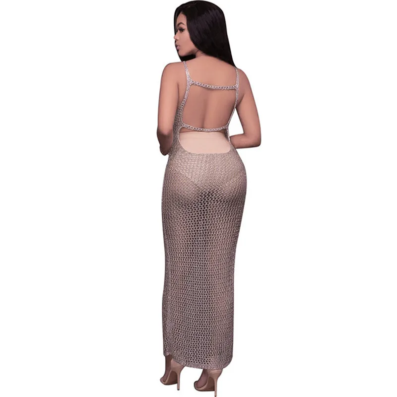 Backless Beach Dress Long Bathing Suit Cover Up Pink Mesh Beachwear Pareo Sun Block Bikini Cover Ups Solid Strand Jurkjes Kaftan