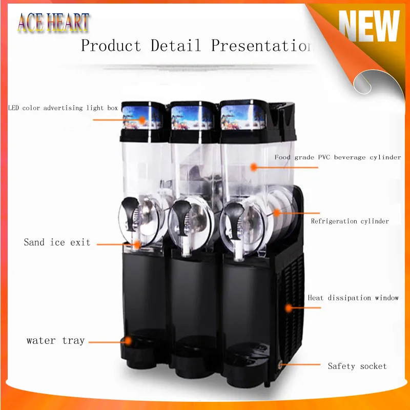 Hot Selling Smoothie Juice Milk Tea Cold Drink Machine Fast Cooling Snow Melting Machine