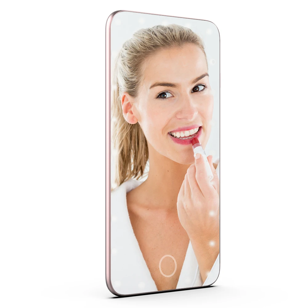 

2 COLORS 5.5 Inches Makeup Mirror with Lights Vanity Mirror with 23 LED Lights HD flat mirror Cosmetic Mirrors Smart Mirrors