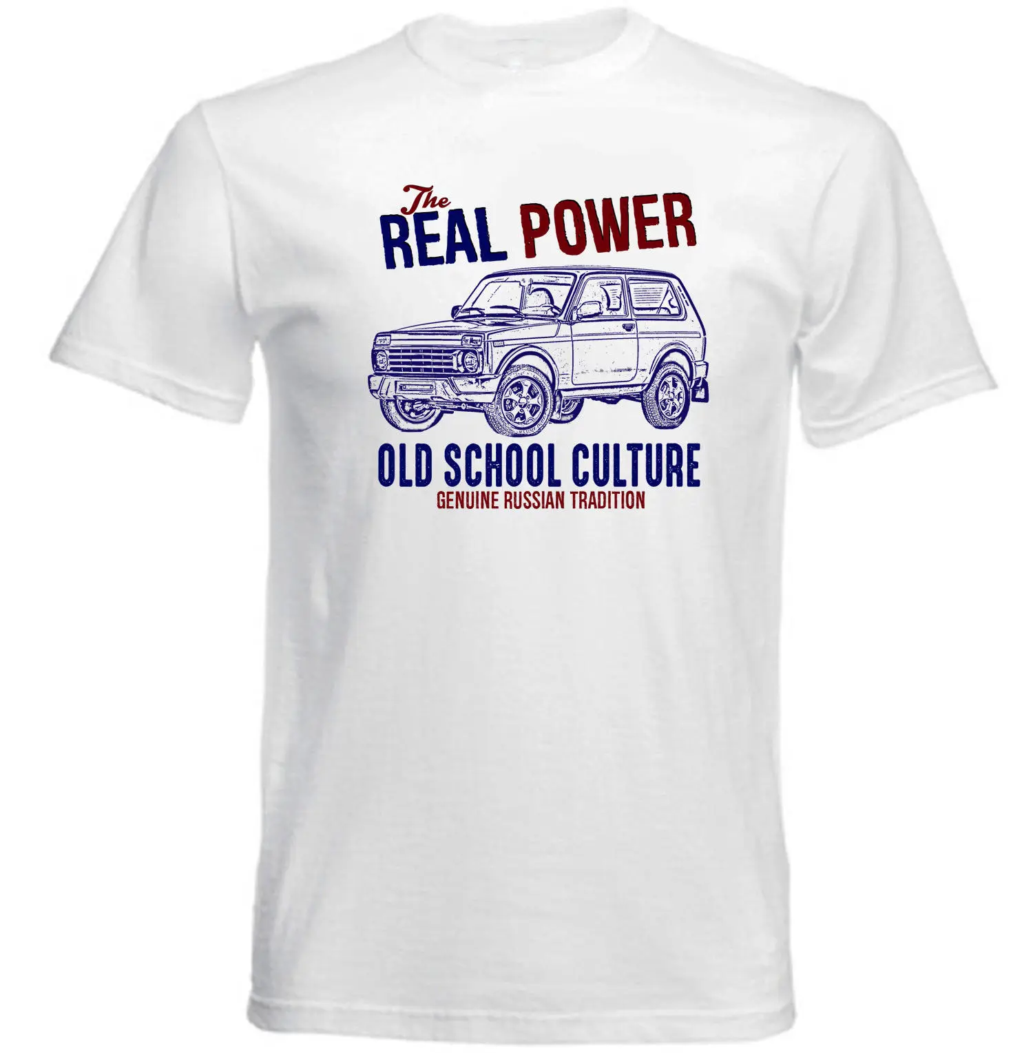 

VINTAGE RUSSIAN CAR LADA NIVA BRONTO - NEW COTTON T-SHIRTcat windbreaker Pug tshirt Trump sweat cosplay hoodie hip hop t-shirt