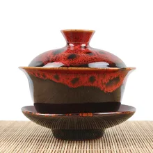Красивый керамический гайвань, фарфоровые чашки для чайной церемонии кунг-фу церемония супница чайный сервиз для Пуэр/Улун/белый/зеленый/розовый чай