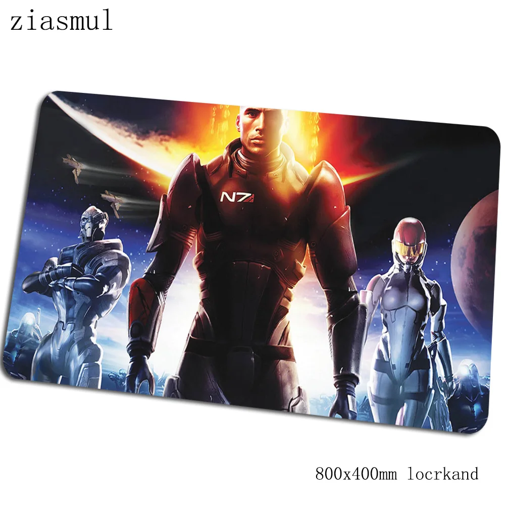 Mass effect коврик для мыши 80x40 см игровой коврик для мыши с изображением аниме 3d офисный ноутбук с алюминиевым корпусом с забавным padmouse игры pc gamer коврики - Цвет: Size 800x400x2mm