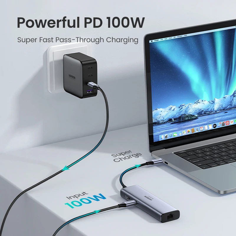 UGREEN USB C 허브 4K 60Hz 유형 C HDMI 2.0 RJ45 USB 3.0 PD 100W 어댑터 Macbook Air Pro iPad Pro M1 PC 액세서리 USB 허브|USB 허브| - AliExpress UGREEN USB C 허브 4K 60Hz 유형 C HDMI 2.0 RJ45 USB 3.0 PD 100W 어댑터 Macbook Air Pro iPad Pro M1 PC 액세서리 USB 허브|USB 허브| - AliExpress