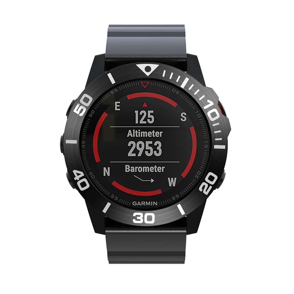 Кольцо для часов Garmin Fenix 5x/Fenix3 из нержавеющей стали со скульптурным тахиметром, клейкая крышка, кольцо с защитой от царапин