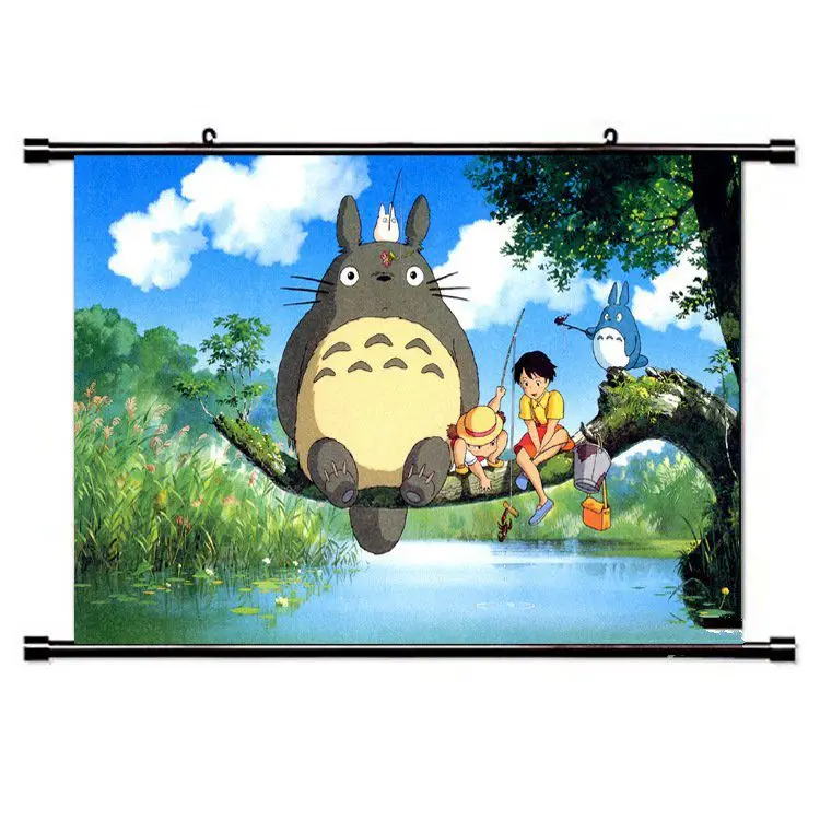 Японское аниме Tonari no Totoro настенная прокрутка настенные подвесные плакаты Otaku