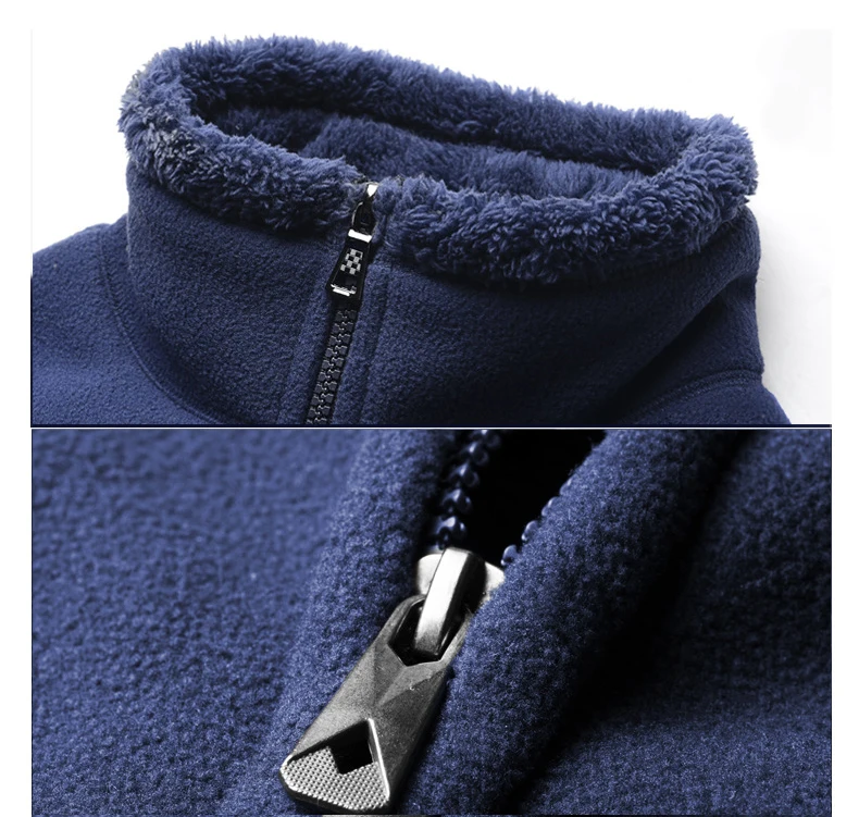 Men Male oversized Plus Size Fleece Warm Thermal Camp Fish Trek Hike Climb Cold Winter Autumn Spring Jacket Travel Coat