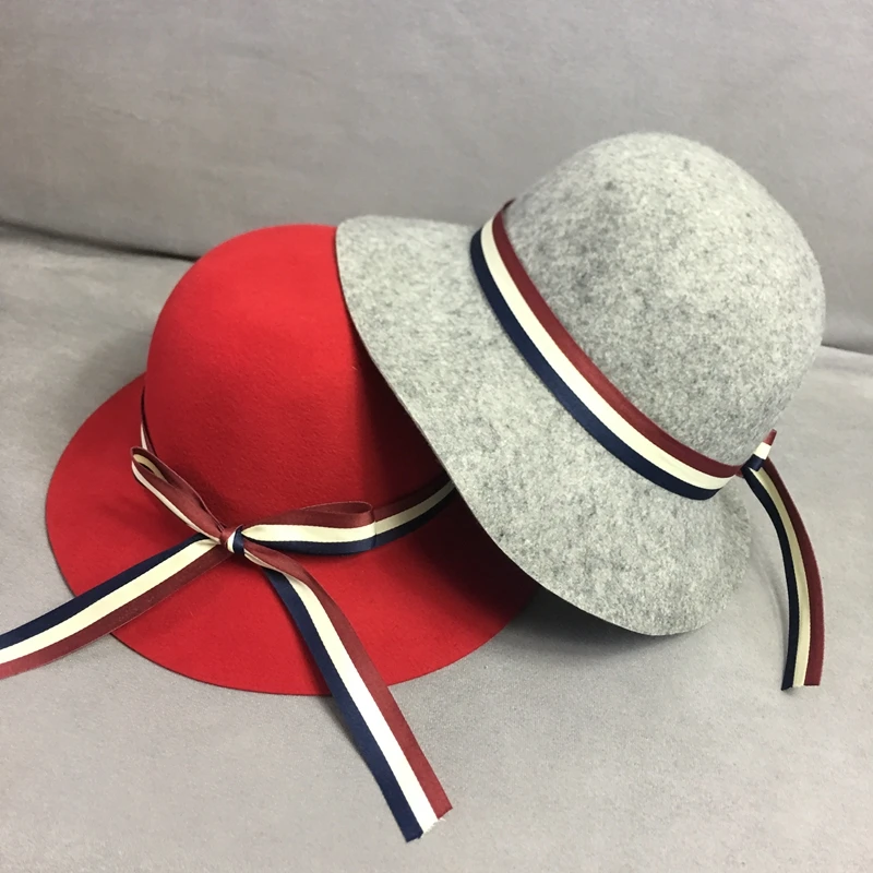 

2019 new wool hats female French Hepburn wind face small basin cap Korean version of the wild felt hat tide ins