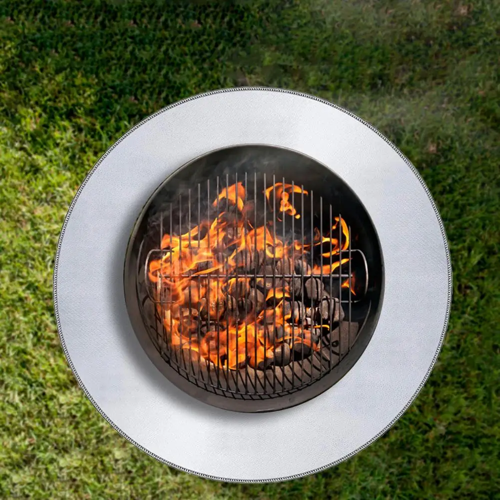 Fire Pit Mat For Wood Deck Roloway Fire Pit Mat For Deck 32 Inch