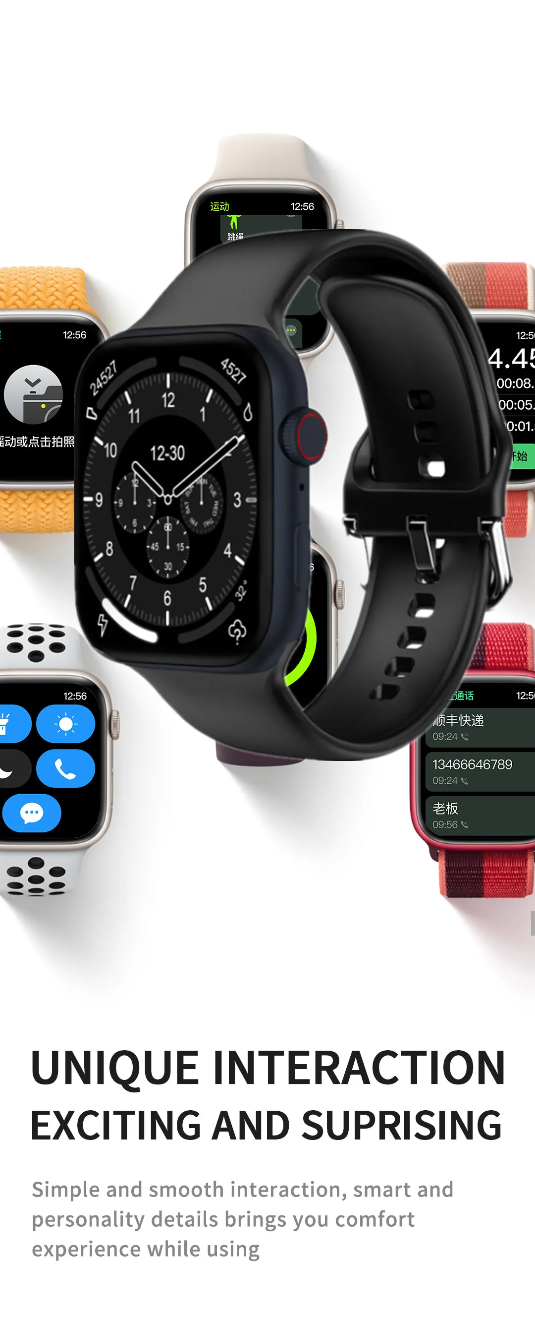 D7 Pro Max Smart Watch Fast Wireless Charging Voice Assistant Smartwatch Bluetooth Call DIY Watchface IP68 Waterproof Sportwatch