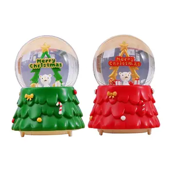 

Night Light Water Globe Christmas Globe Crystal Ball Music Case Gift Resin Base For Children Girlfriend Romantic Gift