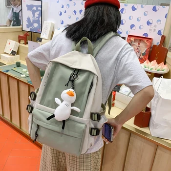 

Cute Forest Male Backpack Women Korean Harajuku Girls Schoolbag Female High School Students Backpack Ins Large Capacity Ladies