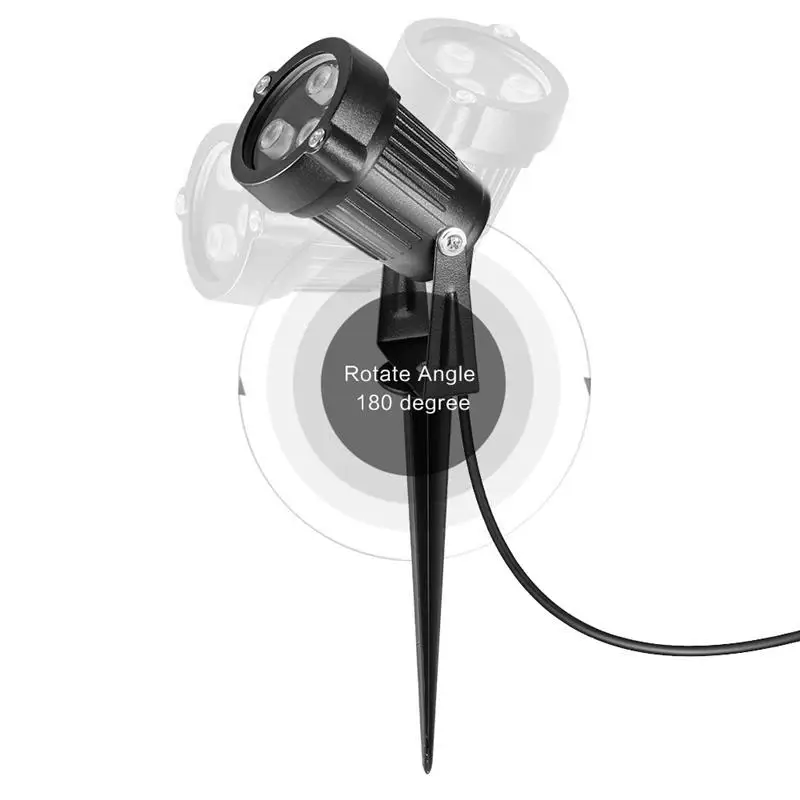 220V 110V открытый светодиодный садовый свет 6/8/12 Вт с низким напряжением для уличного фонаря Спайк Водонепроницаемый 12V путь лампа теплого белого света зеленый точечные светильники