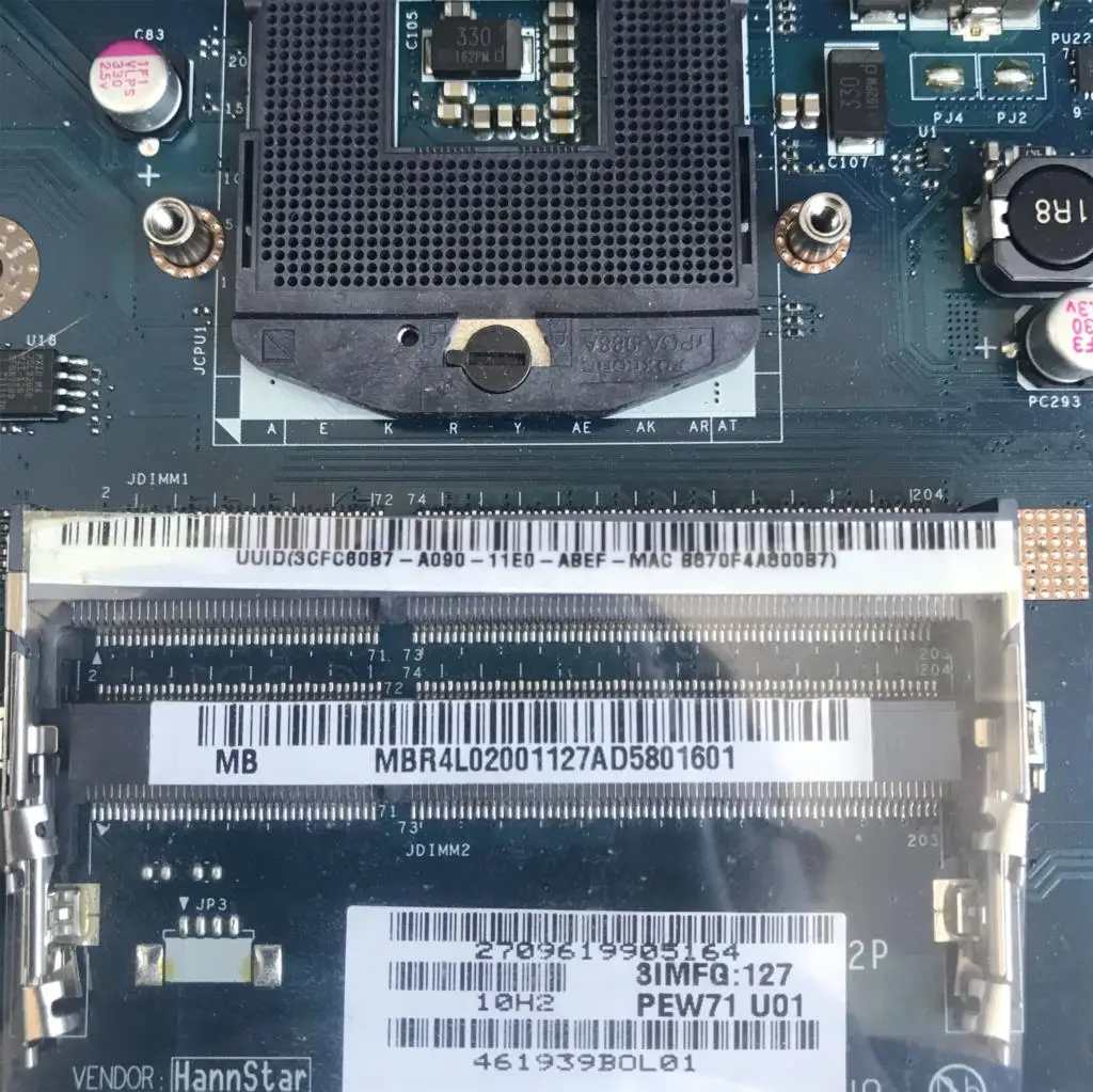 para Acer Aspire 5742 5742g 5733 5733z Portátil Placa-mãe Pew71 La6582p com Hdmi Ddr3 Hm55 Totalmente Testado Mbr4l02001 Mb. R4l02.001 Placa-mãe para notebook - Imagem 3