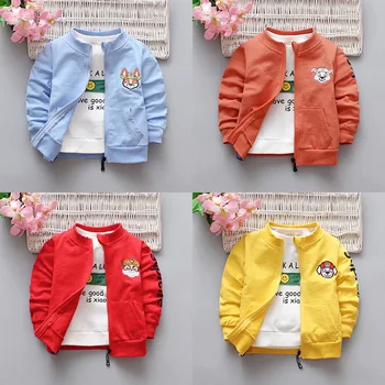 

Boys and Girls Spring and Autumn Thin Cardigan Jacket Toddler Baby Jacket Children's Clothing Jacket 1-2-3-4 Years Old