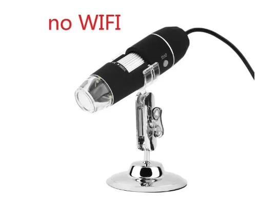 no WIFI Wifi цифровой 1000x микроскоп Лупа камера 8 светодиодный с подставкой для Android ios iPhone iPad Прямая поставка - Цвет: no WIFI