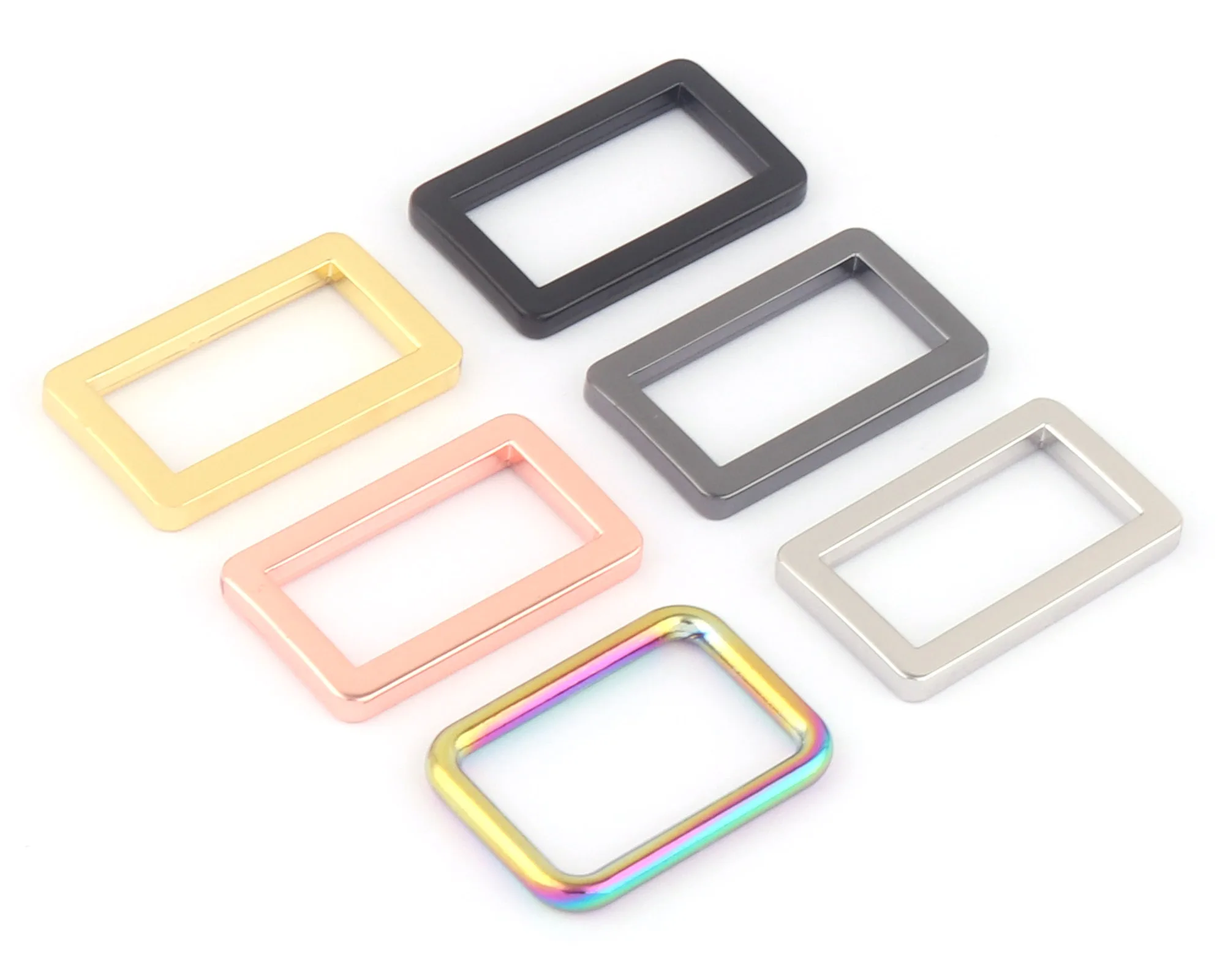 

25 мм Радуга металлический регулятор слайд прямоугольник пряжки портмоне для изготовления ремень оборудования лямки застежка для сумки кожа ремесло Сумки из натуральной кожи расходные материалы