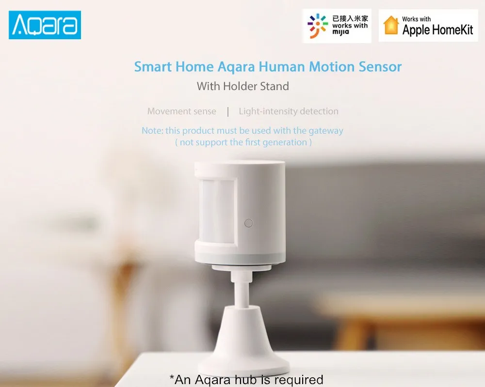 Tanie Aqara inteligentny czujnik ruchu ludzkiego ciała czujnik ruchu PIR Zigbee połączenie bezprzewodowe współpracuje z Mi aplikacja domowa