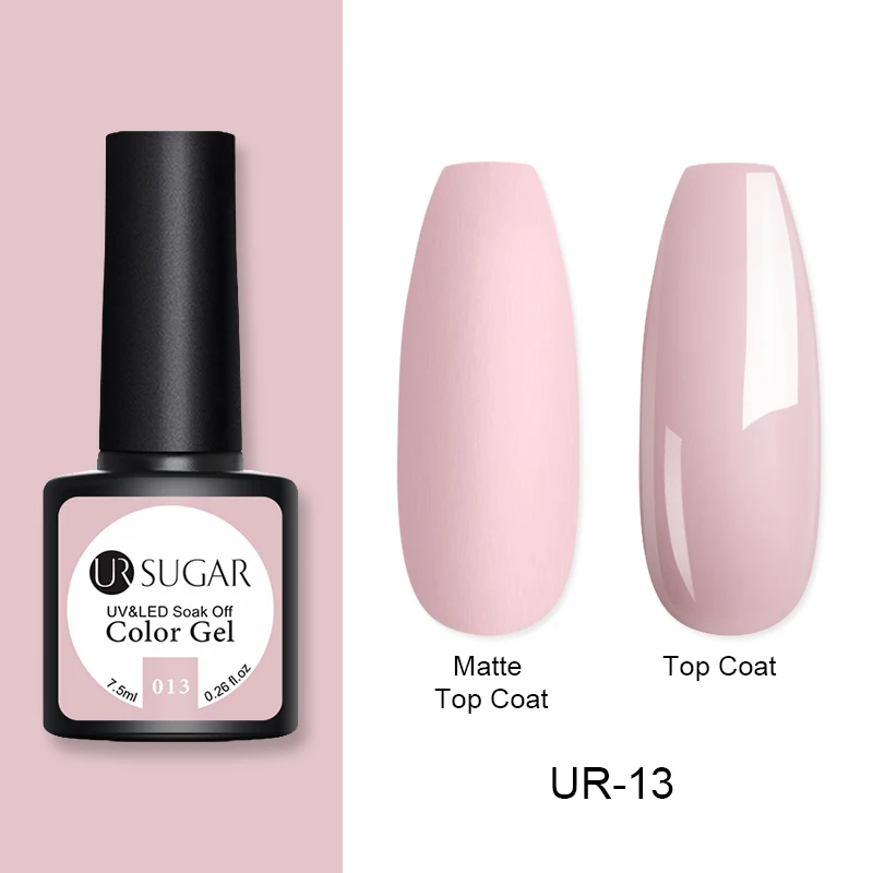 Ur Sugar Цветной Гель-лак для ногтей 7,5 мл Полупостоянный замачиваемый УФ-гель лак верхнее покрытие Гель-лак для ногтей маникюр DIY - Цвет: 013