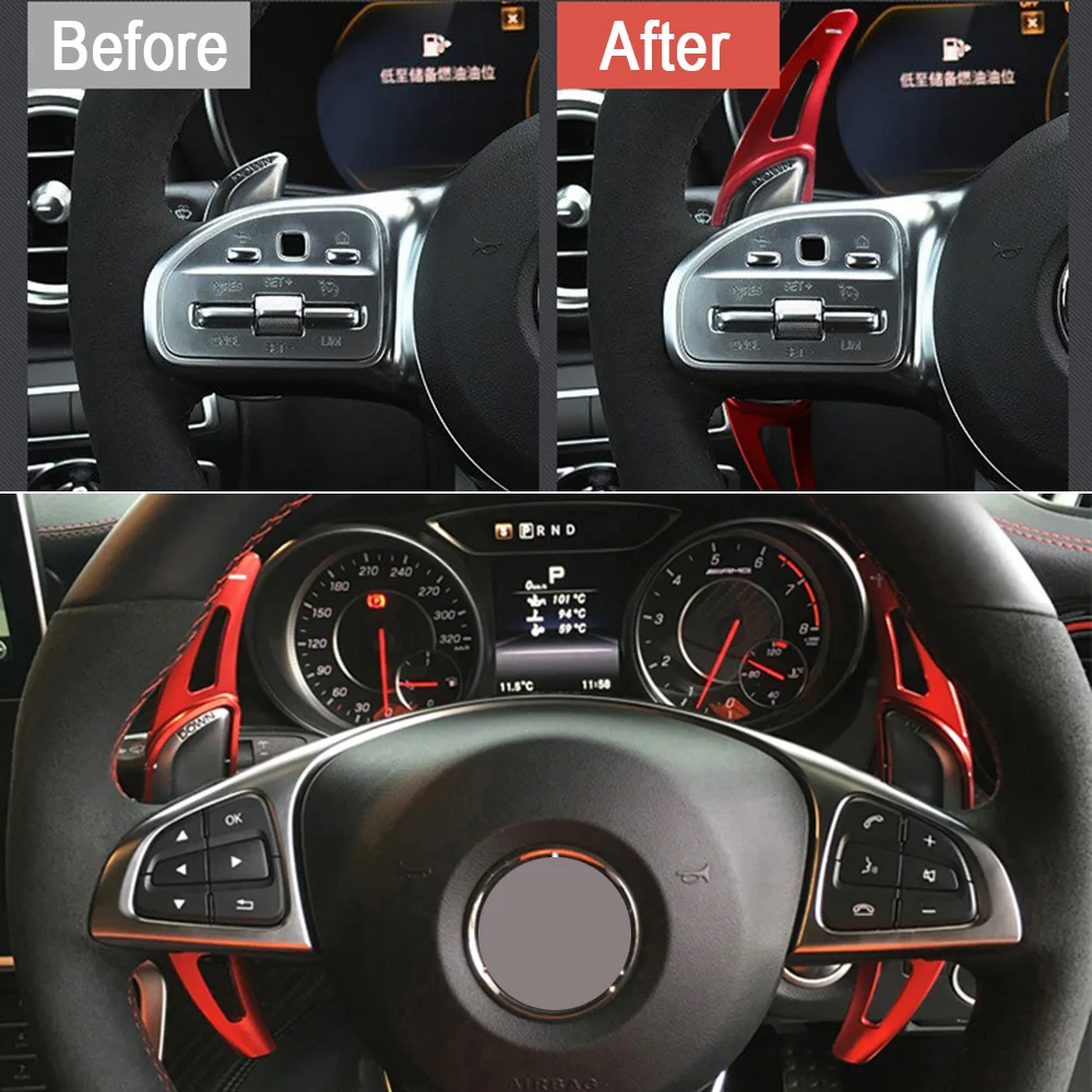 Для Mercedes Benz AMG A45 C63 CLA45 GLE GLA CLS GLS W205 W213 автомобильный удлинитель рулевого колеса