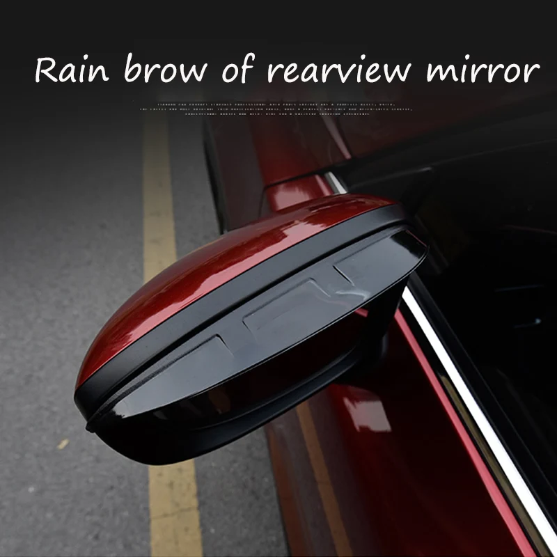 

Rearview Mirror Rain Eyebrow Modified Reflective Mirror Car Decoration For Mazda CX-5 CX5 2017 2018 2019 Car Accessories