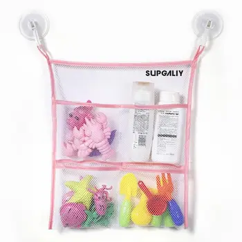 

SUPGALIY Toy Storage Bag Children's Toy Storage Bag Bathroom Multi-function Storage Hanging Bag Hanging Asphalt Mesh Bag