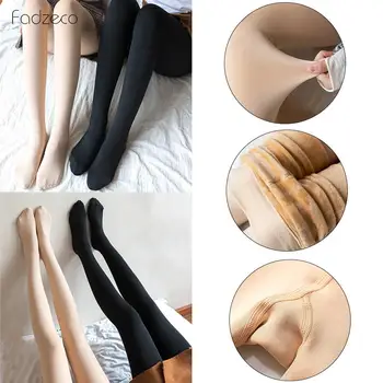 

FADZECO 2019 New Fashion Winter Leggings Women's Warm Leggings High Waist Legging All-Match Sexy Leggings Footed/Footless