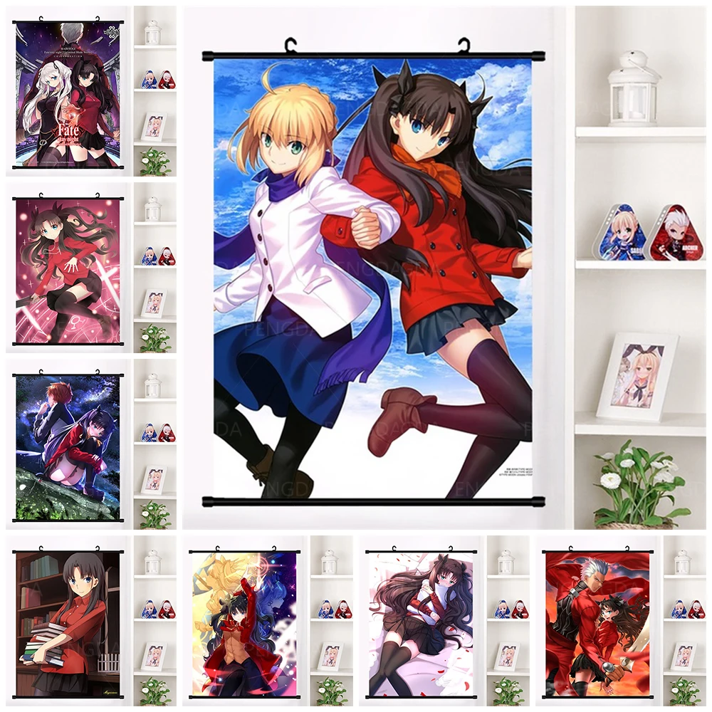 Плакат на холсте с аниме Fate Stay Night | Дом и сад