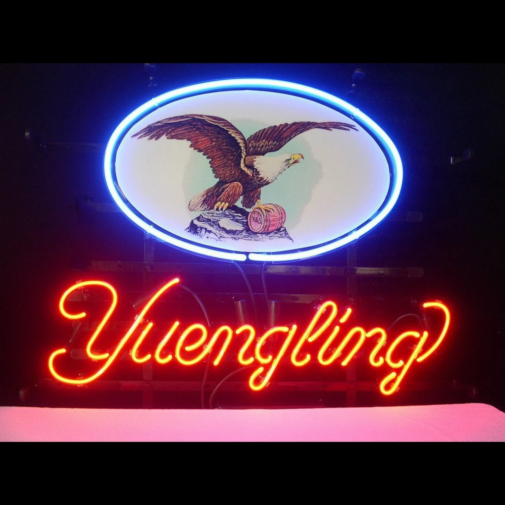 Неоновые знаки Подарок Yuengling лагер реальные Стекло пивной бар Паб Магазин