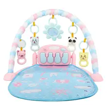 Kuulee детская педаль пианино ИГРУШКА ТРЕНАЖЕРНЫЙ зал ковер с пианино клавиатура Фитнес Музыкальный Игровой Коврик Развивающие головоломки милые животные Playmate